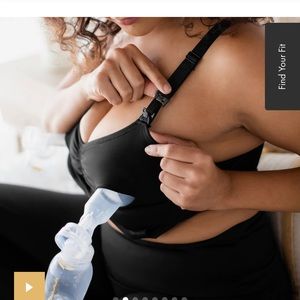 NWT Kindred Bravely Sublime Pumping & Nursing Bra Large
Black